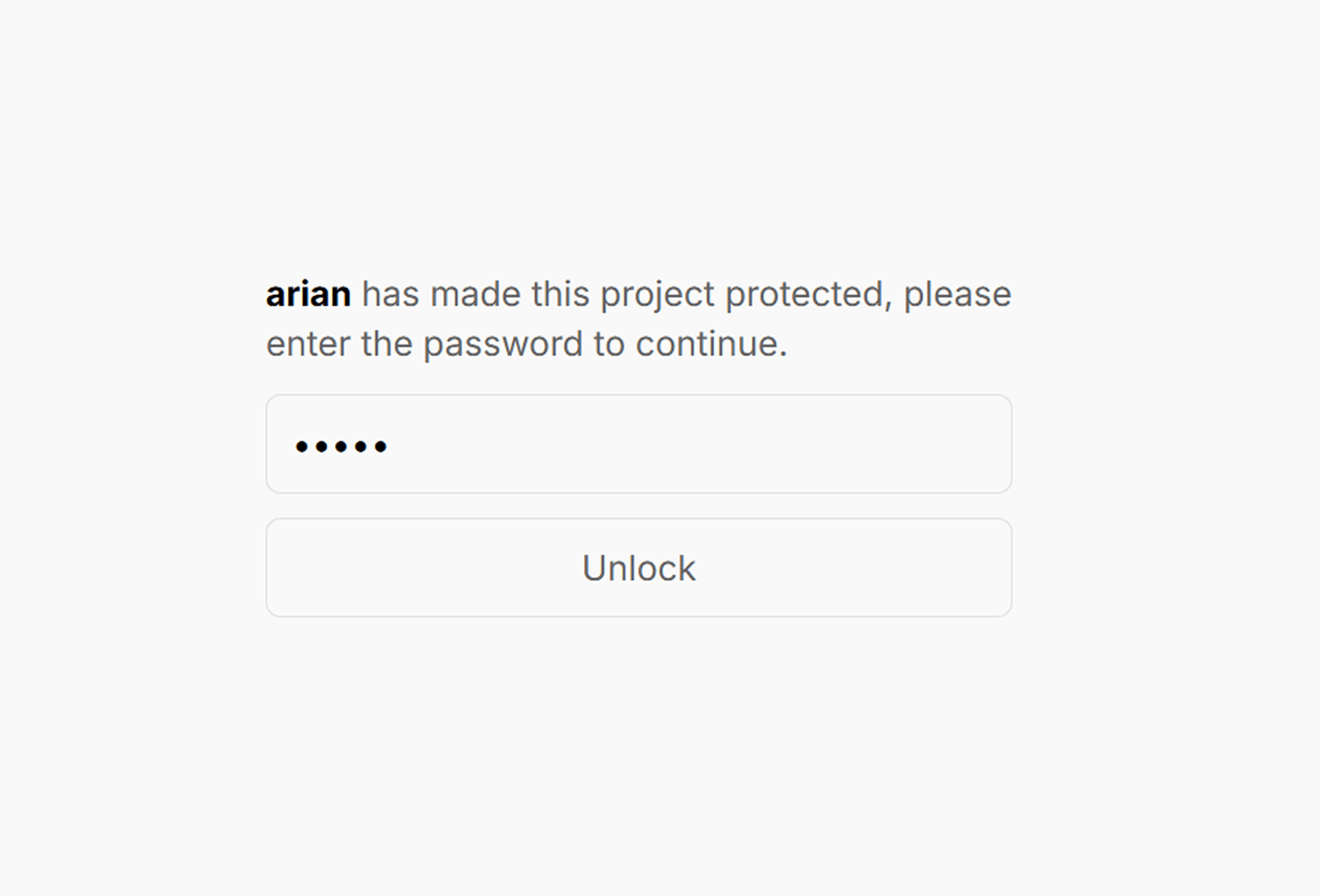 Password Protection