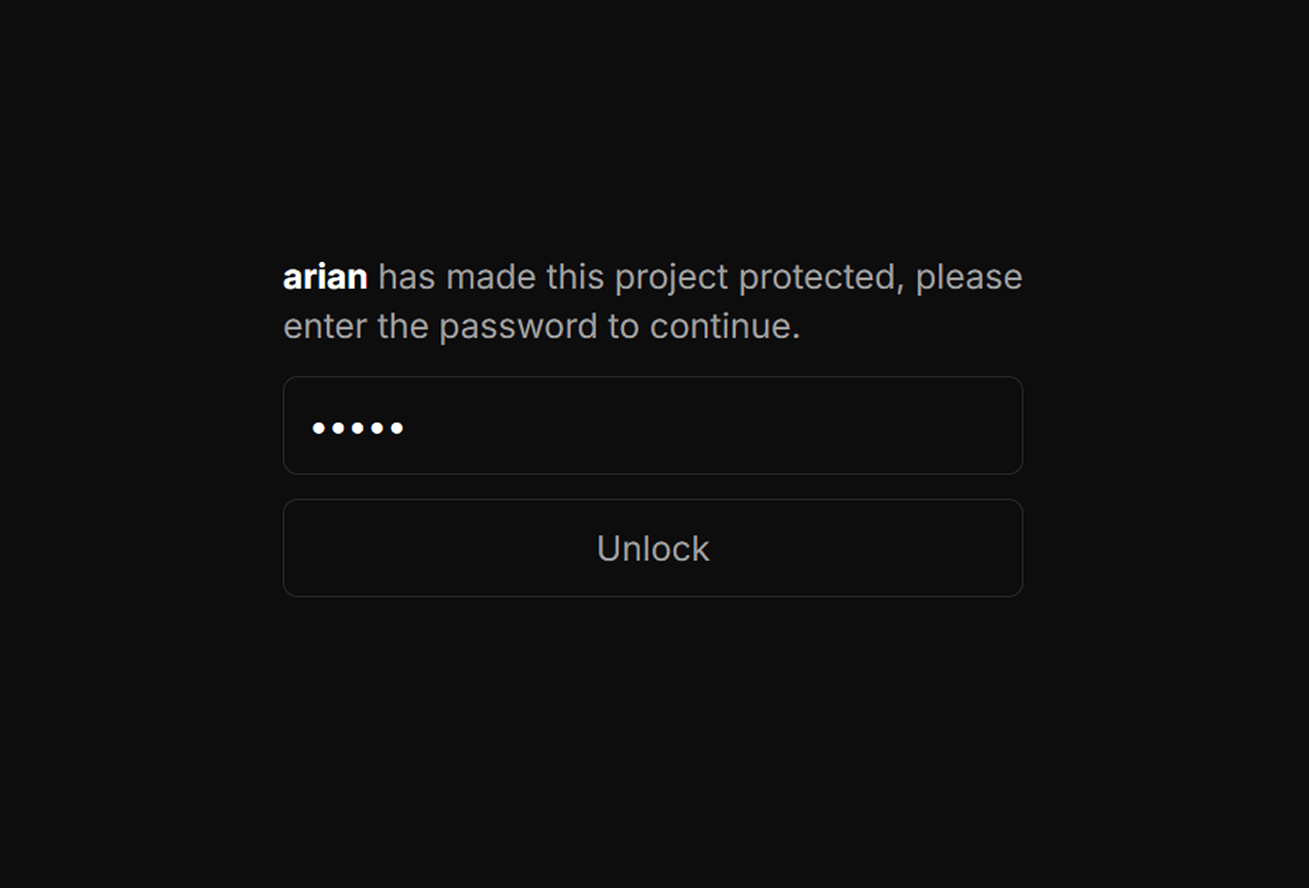 Password Protection